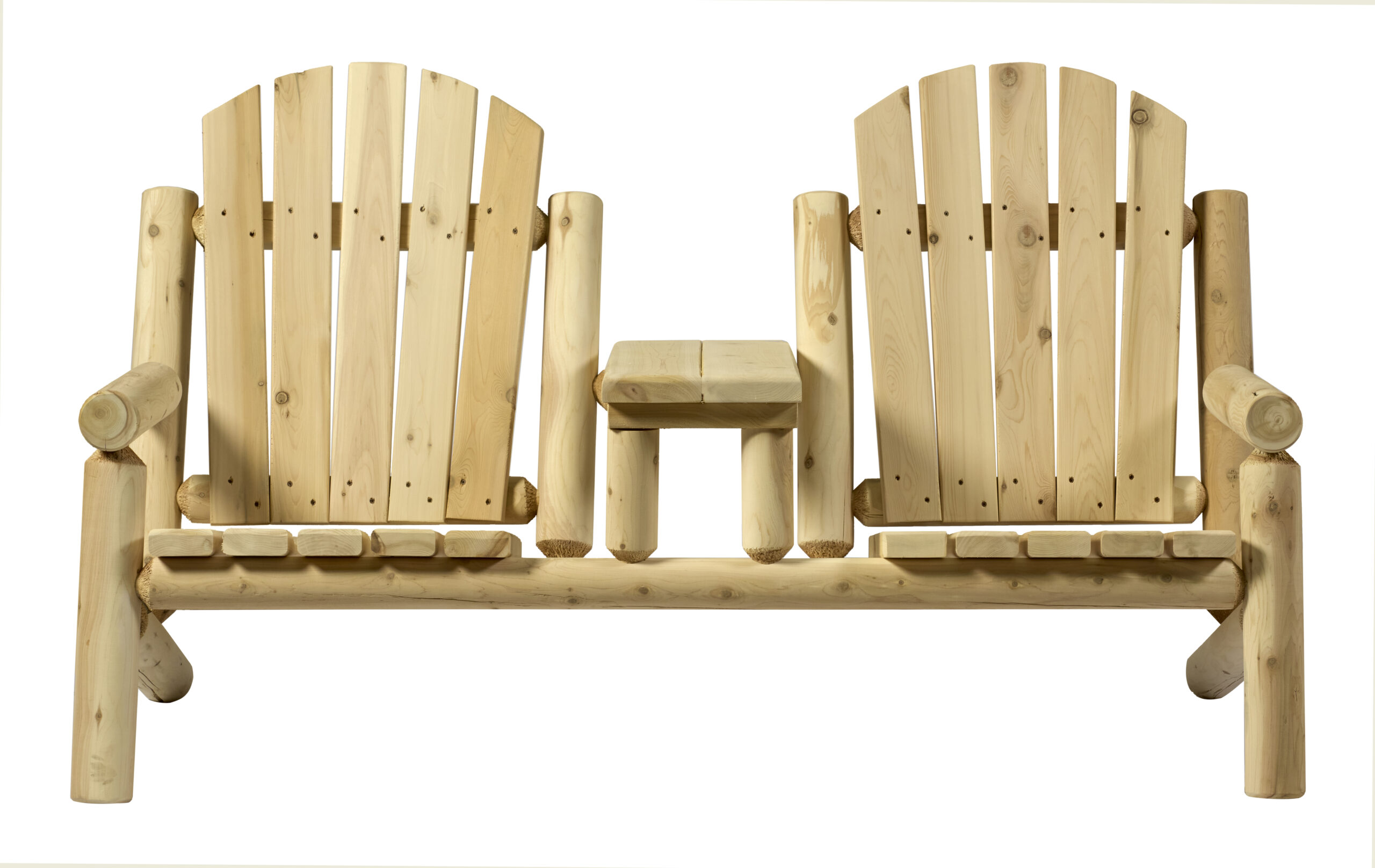 Cedar Log Bench - Image 5