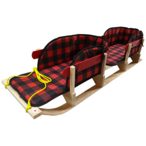 Traditional Double Up Sleigh with Plaid Pad